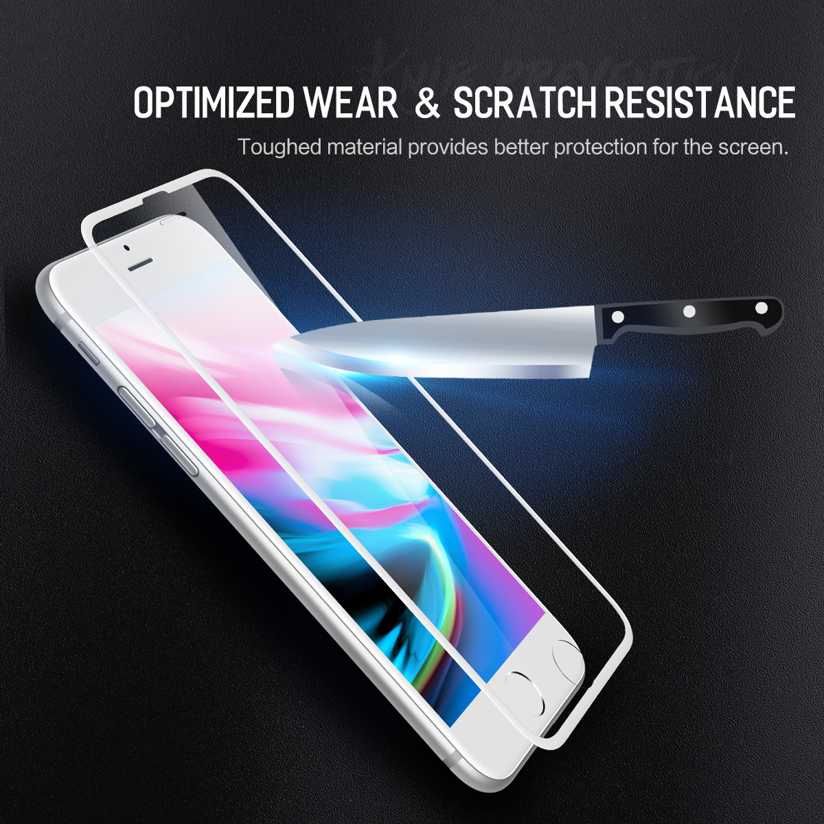 Rock-Tempered-Glass-Screen-Protector-For-iPhone-876s6-023mm-Anti-Blue-Light-Dustproof-Film-1291997-6